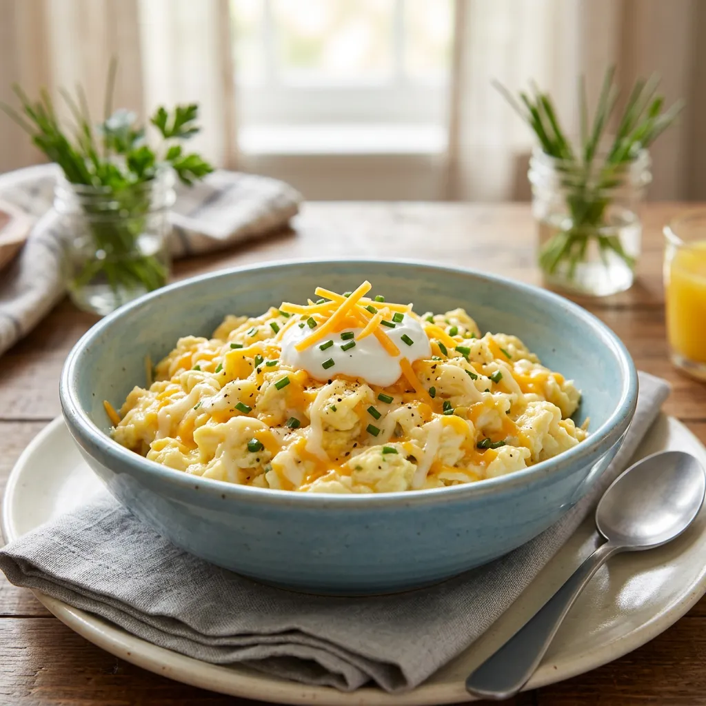 Make-Ahead Scrambled Eggs