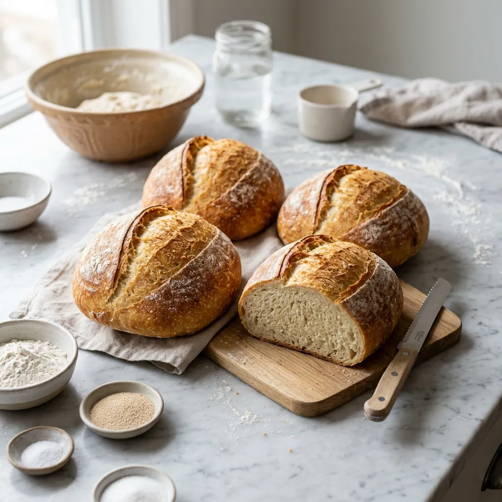 Make Four Loaves of White Bread