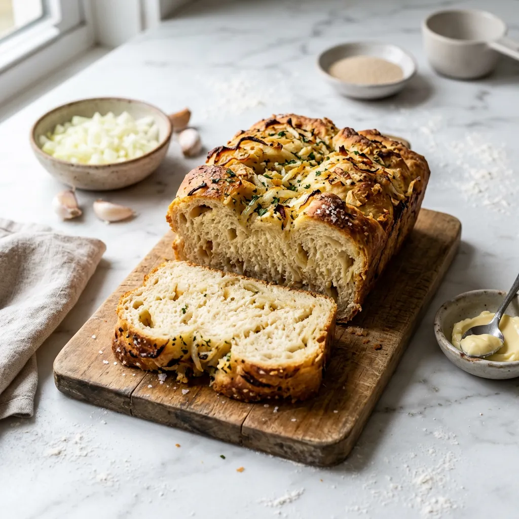 Make Garlic Onion Bread