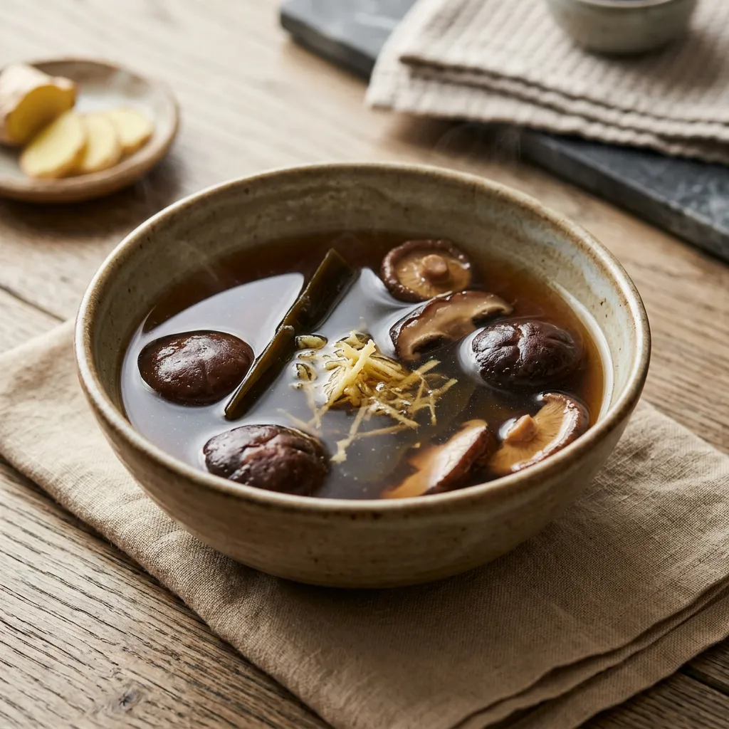 Make Kombu Shiitake Dashi (Stock)