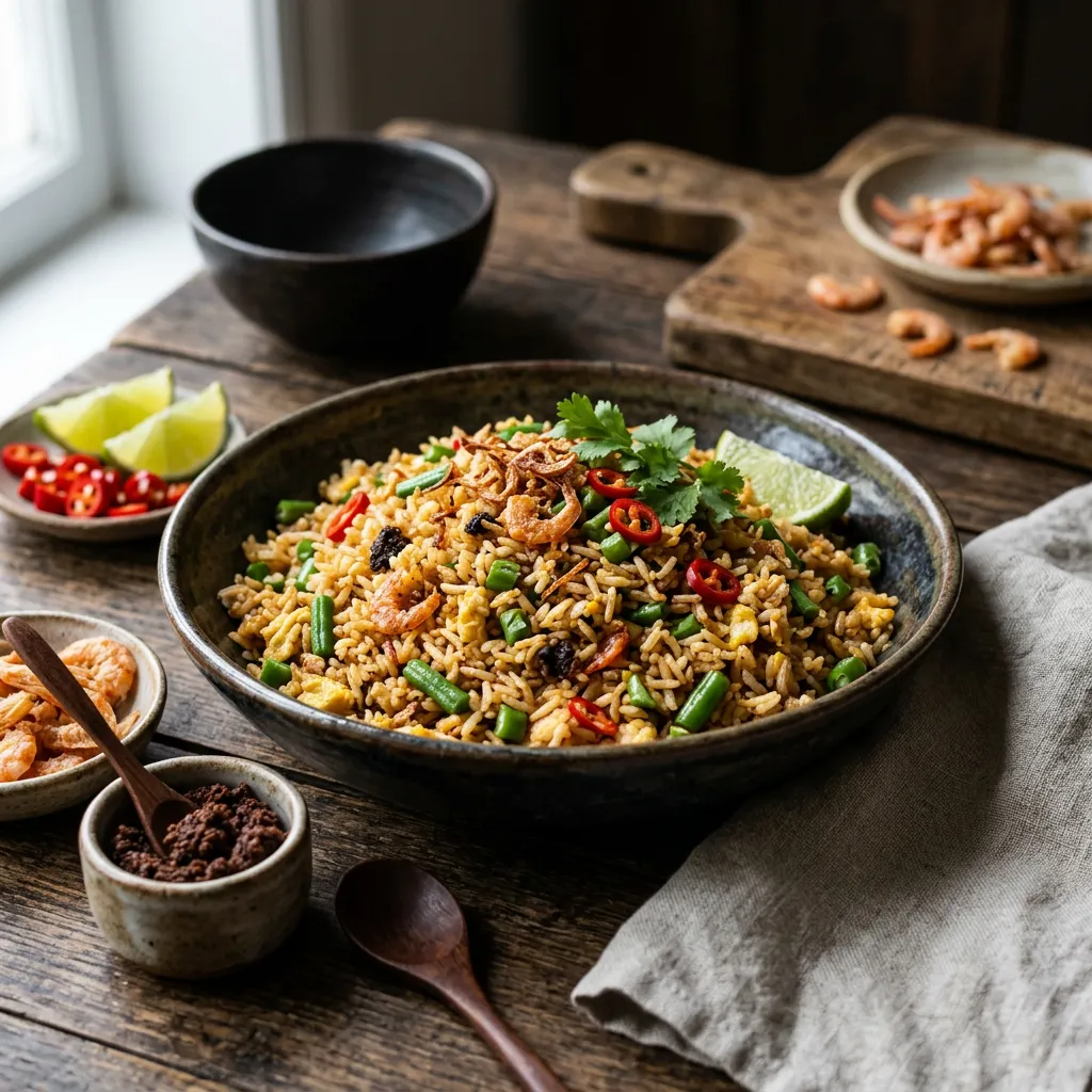 Malaysian Fried Rice With Shrimp and Belacan Recipe