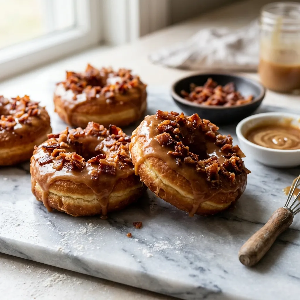 Maple Bacon Doughnut Bars