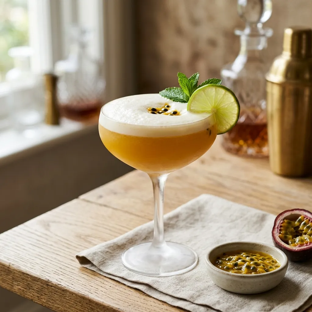 Maracuyá Sour Cocktail (Passionfruit Pisco Sour)