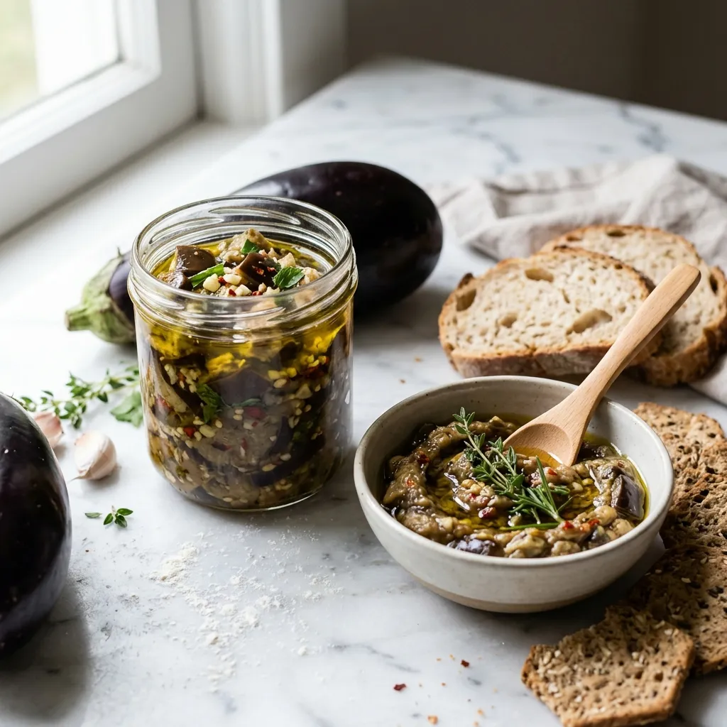 Marinated Eggplant With Garlic