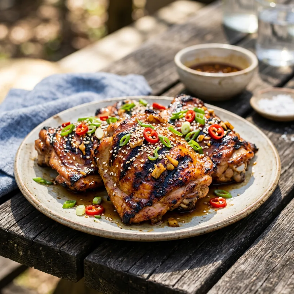 Marinated Ginger Chicken for the Grill