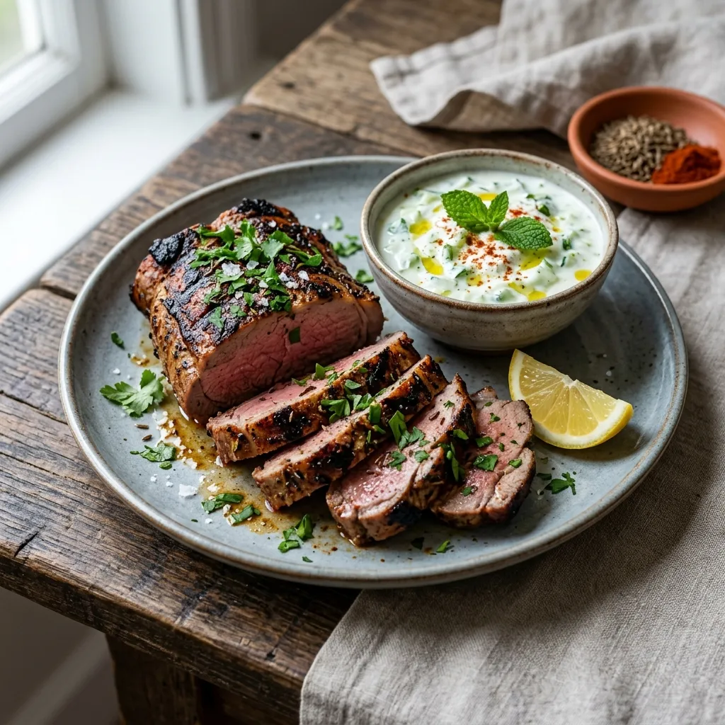 Marinated Lamb Backstrap BBQ