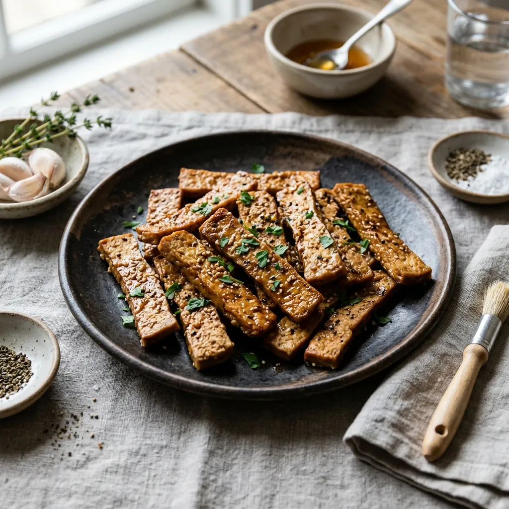 Marinated Tofu Jerky