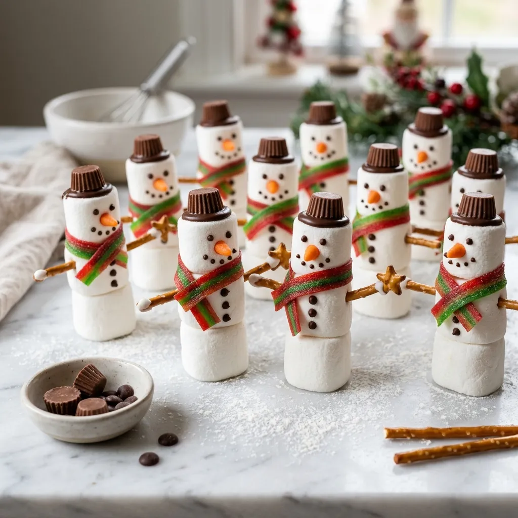 Marshmallow Candy Snowmen