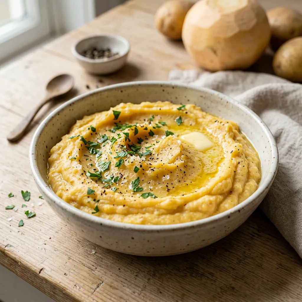 Mashed Potatoes and Rutabagas