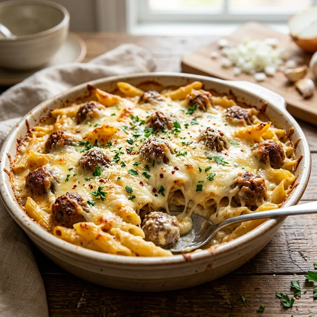 Meatball Mac and Cheese