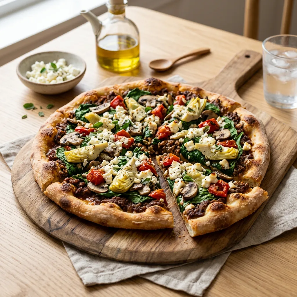Mediterranean Style Pizza