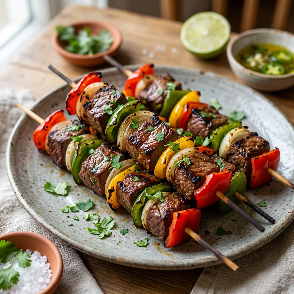 Mexican Fajita Kebabs