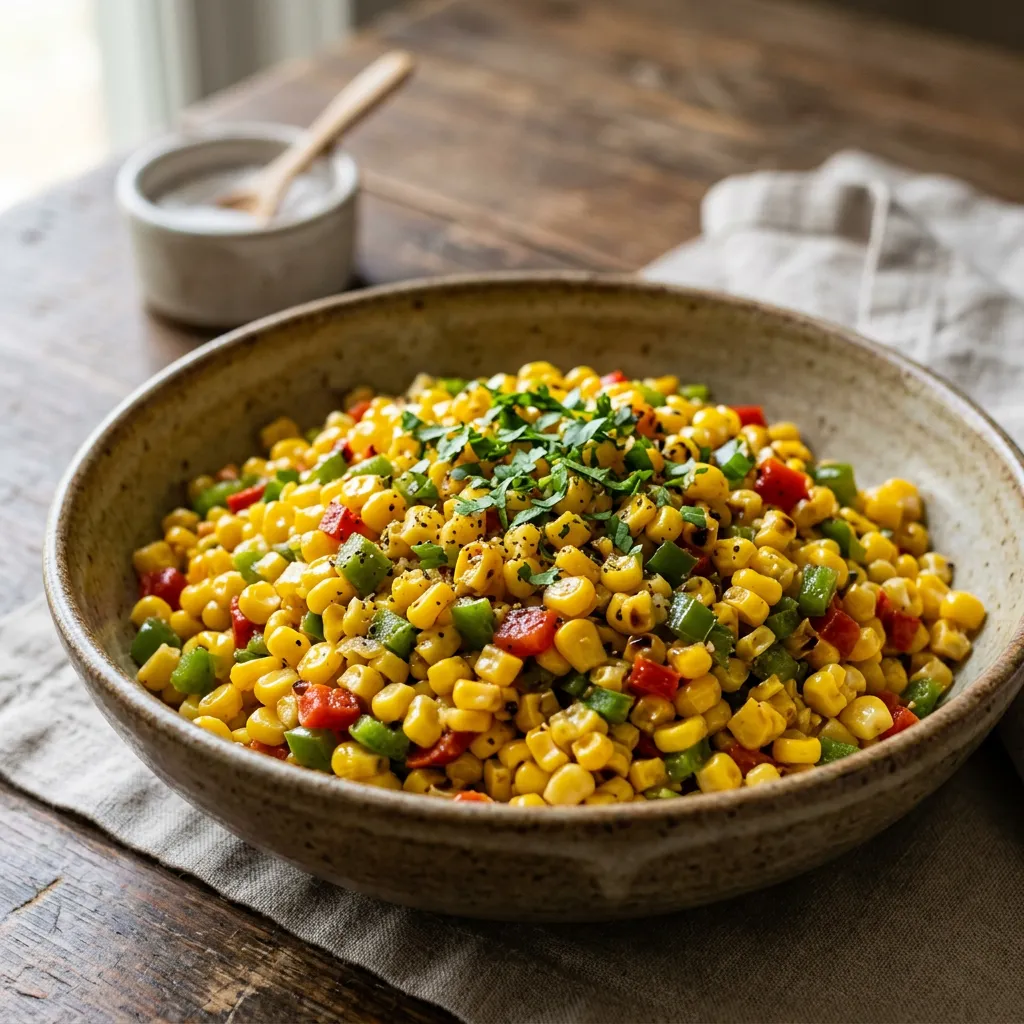 Mexican-Style Corn With Peppers