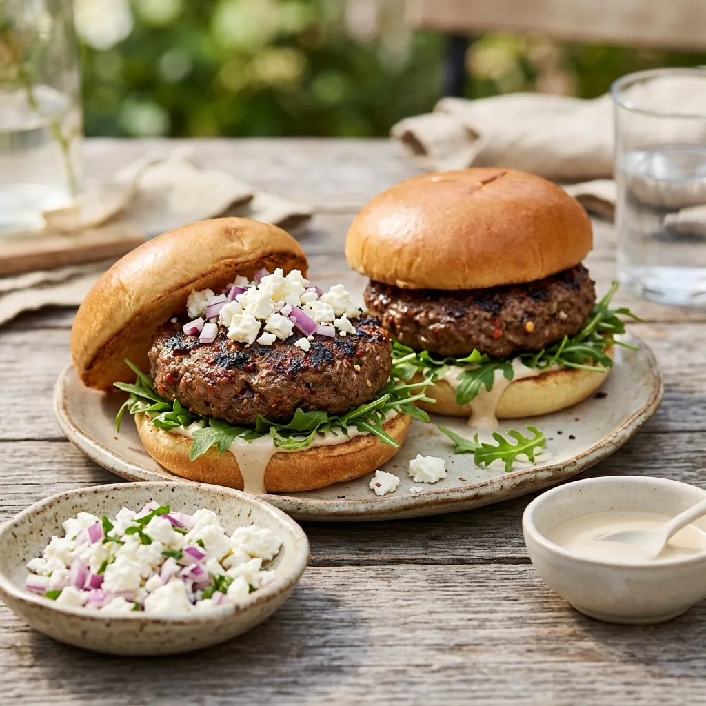 Middle Eastern Spiced Burger Recipe
