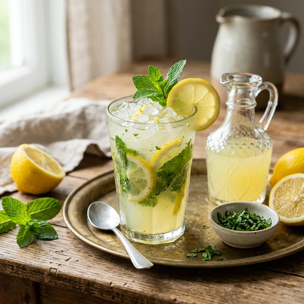 Middle Eastern-Style Mint Lemonade