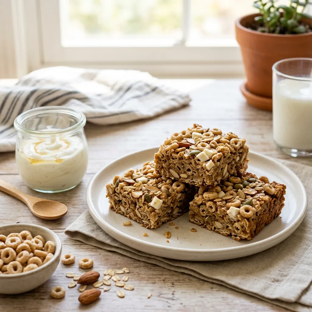 Milk and Cereal Breakfast Bars