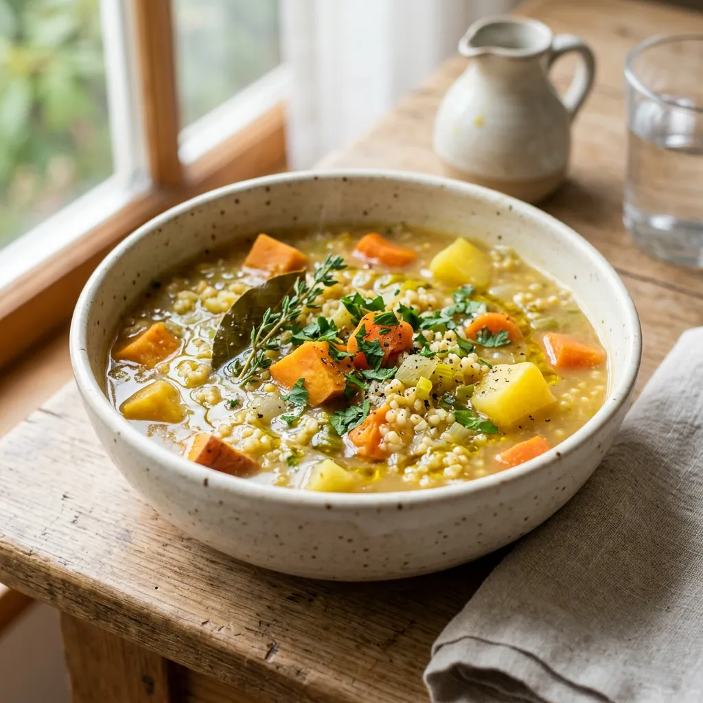 Millet and Vegetable Soup Recipe
