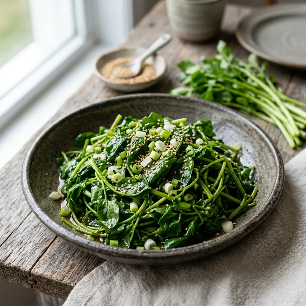 Minari or Seasoned Korean Watercress