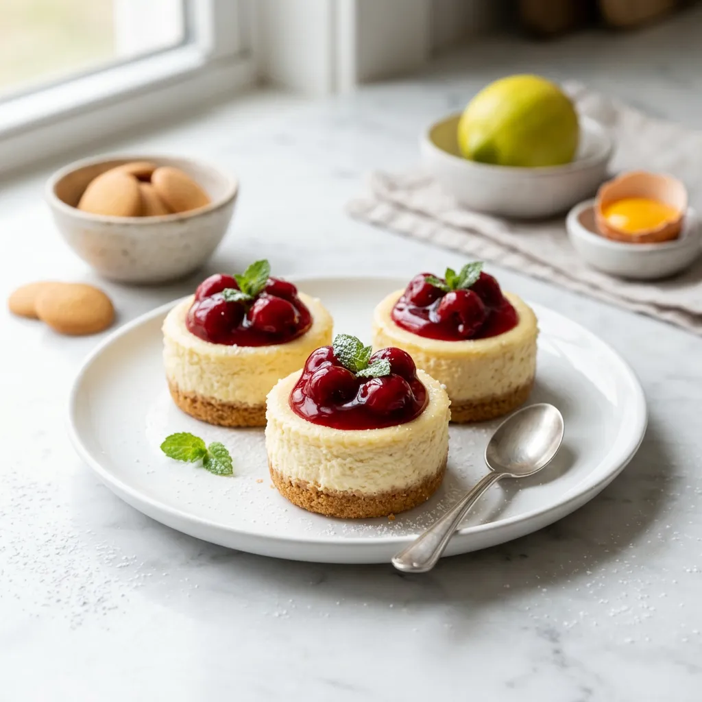 Mini Cheesecakes With Vanilla Wafer Crust Recipe