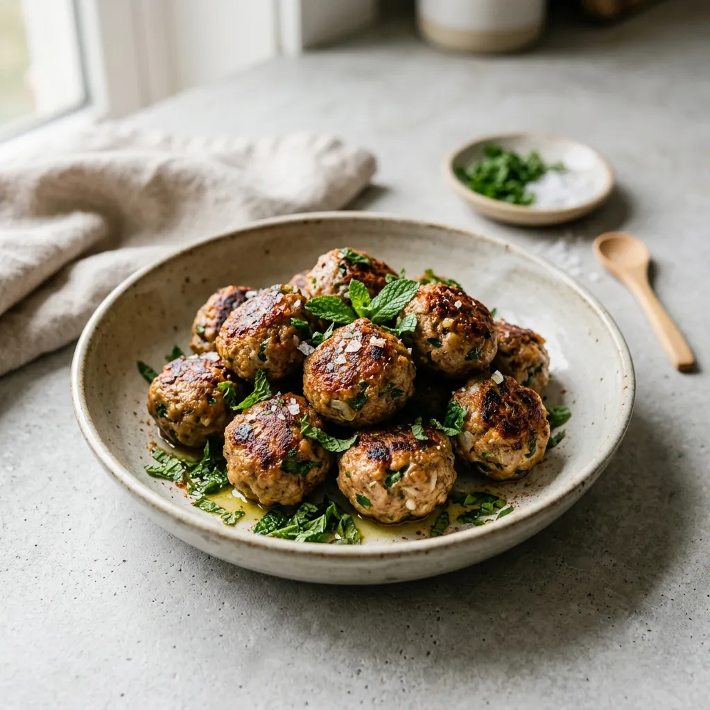 Minted Lamb Meatballs