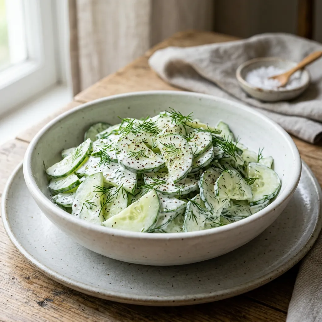 Mizeria (Polish Cucumbers in Sour Cream)