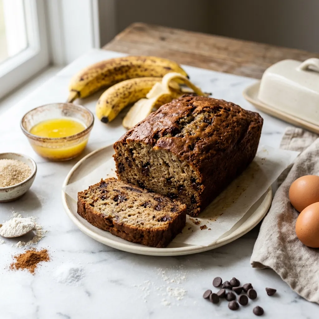 Moist Banana Bread With Ghee