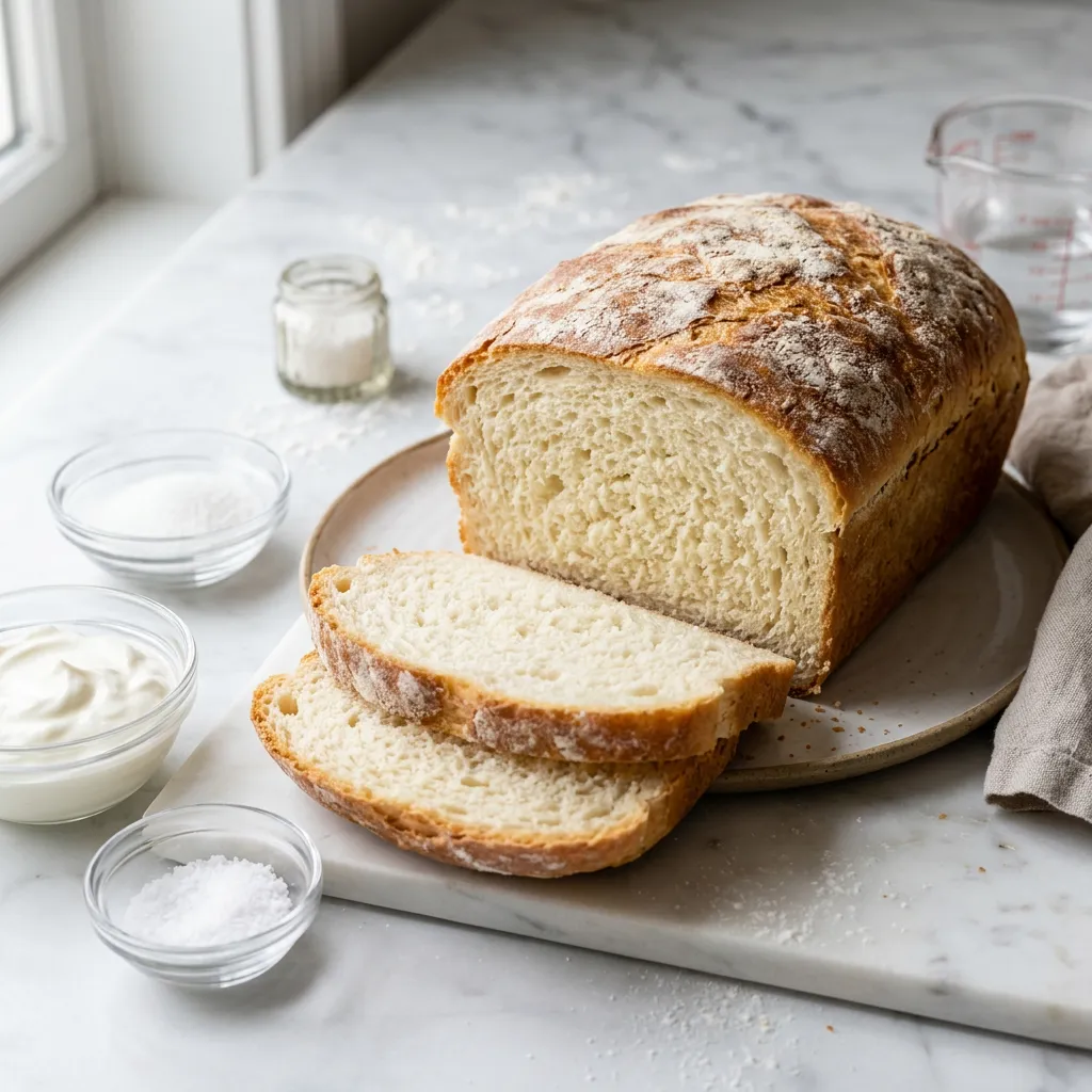 Moist Sour Cream White Bread