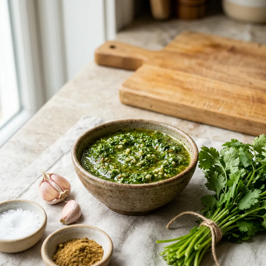 Mojo de Cilantro or Spanish Cilantro Green Sauce