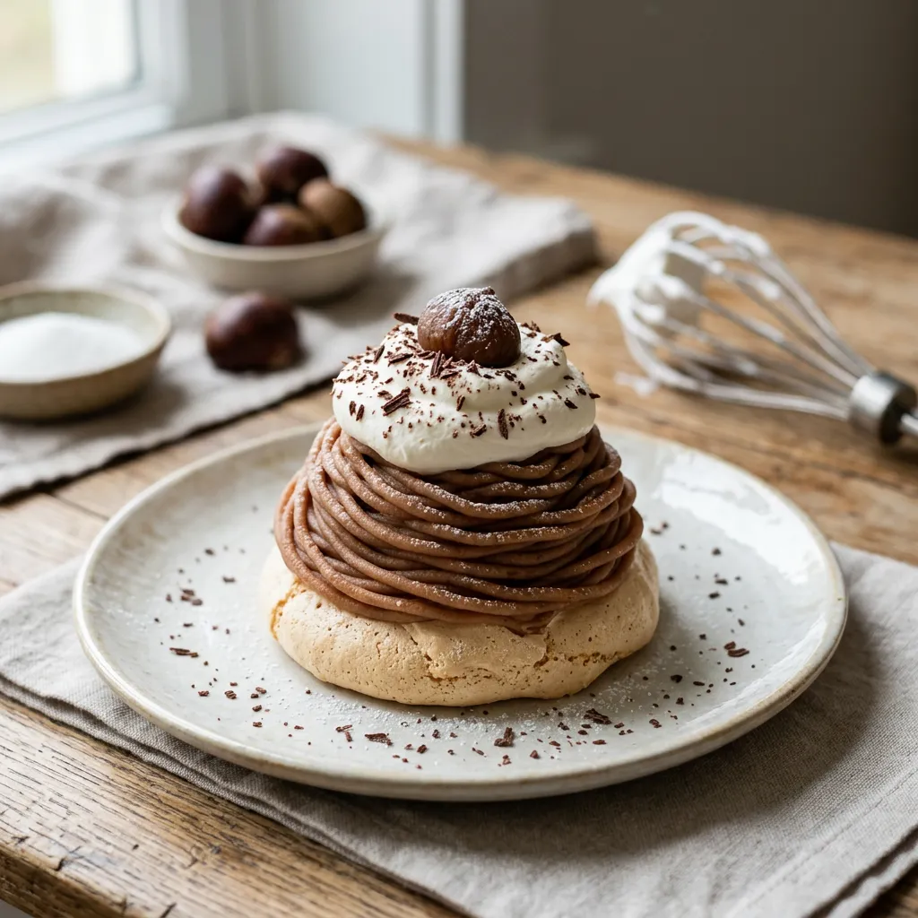 Mont Blanc Chestnut Dessert
