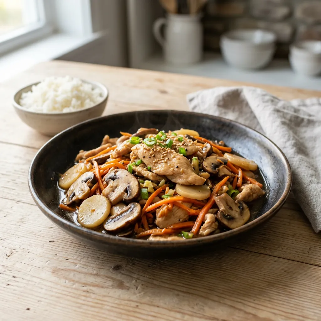 Moo Goo Gai Pan (Mah Gu Gai Pan) Recipe