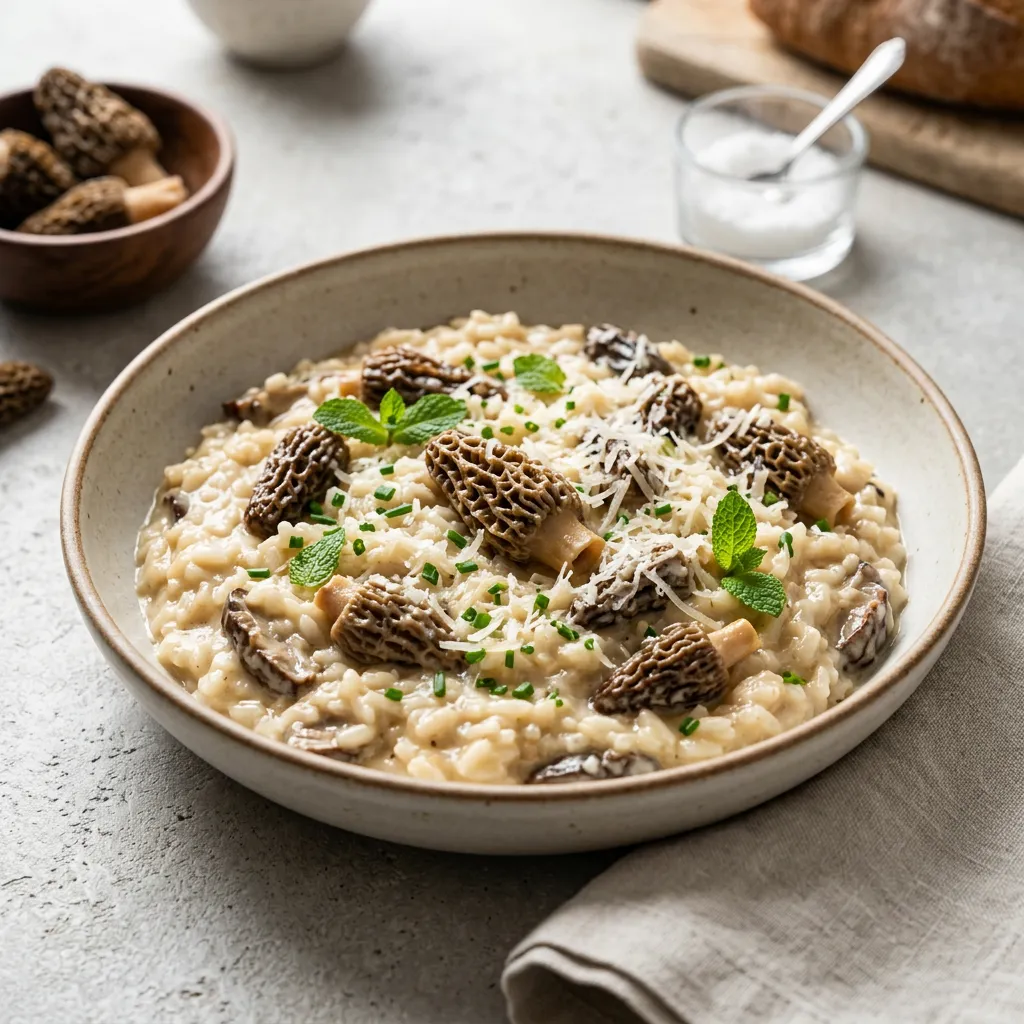 Morel Mushroom Risotto
