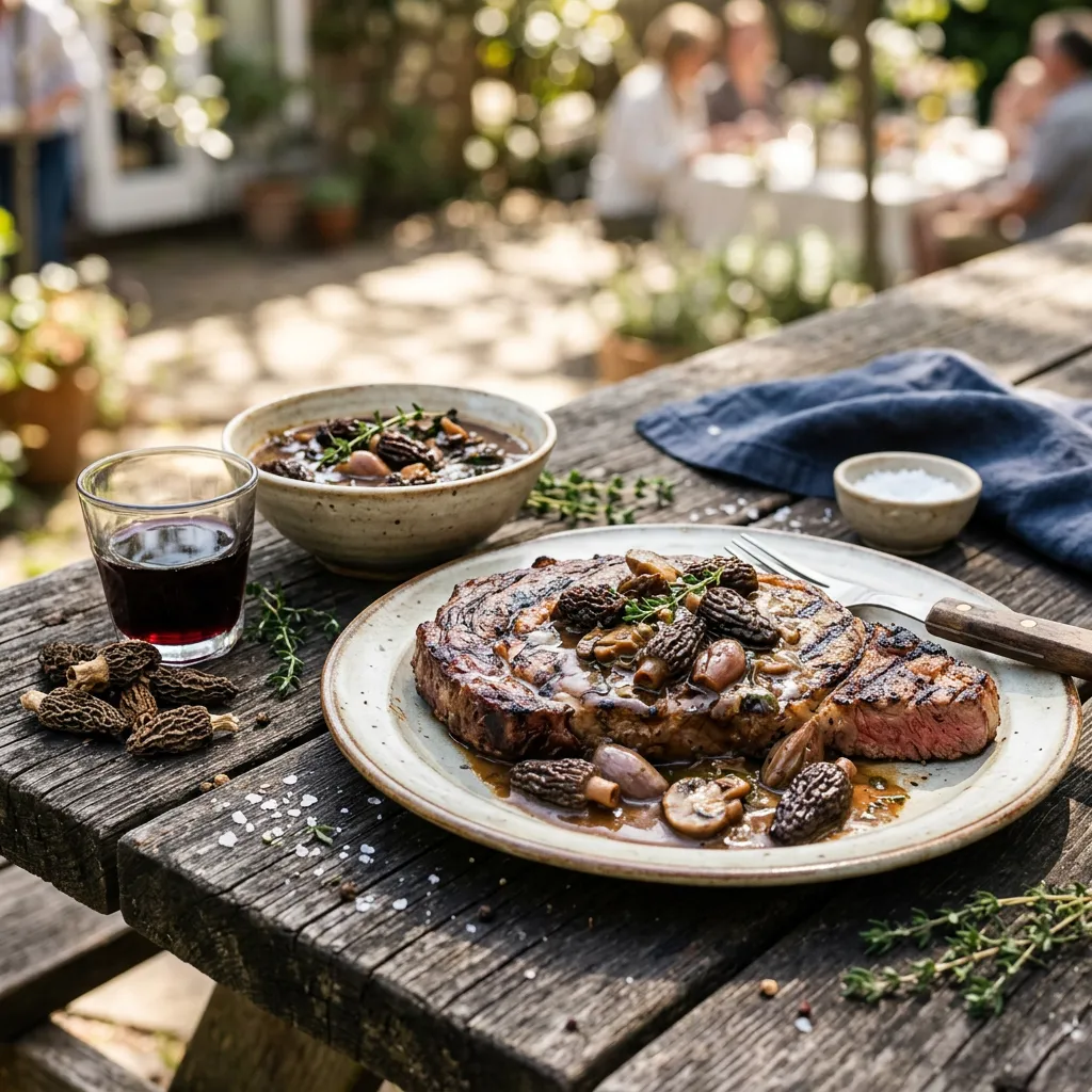 Morel Mushroom Sauce for Steaks, Chops, and Roasts