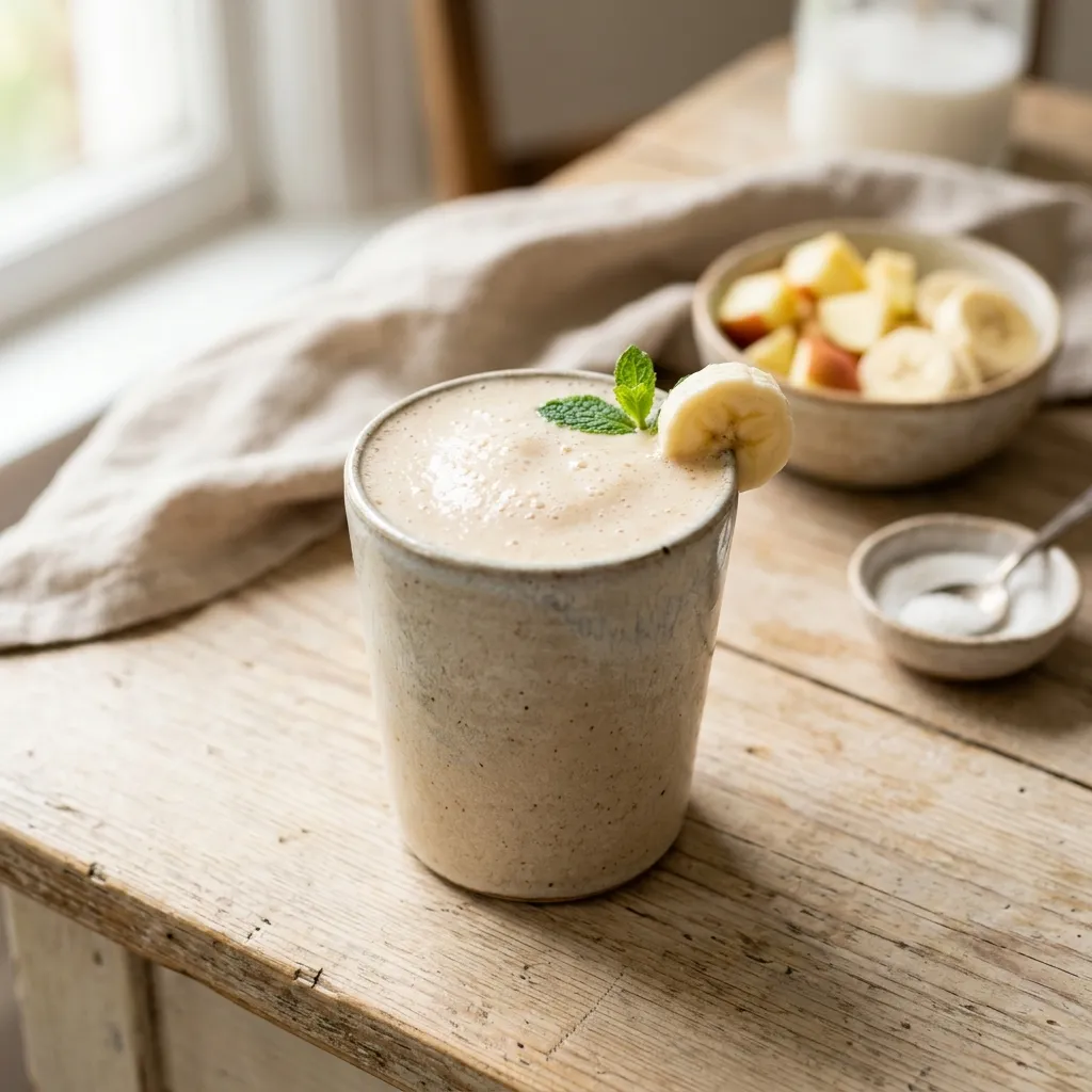 Moroccan Apple and Banana Smoothie