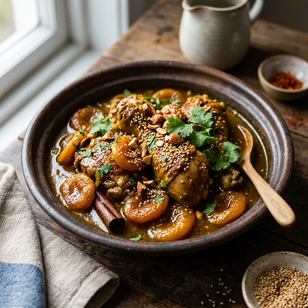 Moroccan Chicken and Apricot Tagine