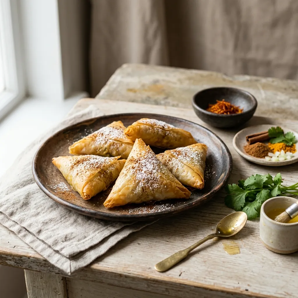 Moroccan Chicken Briouat Recipe