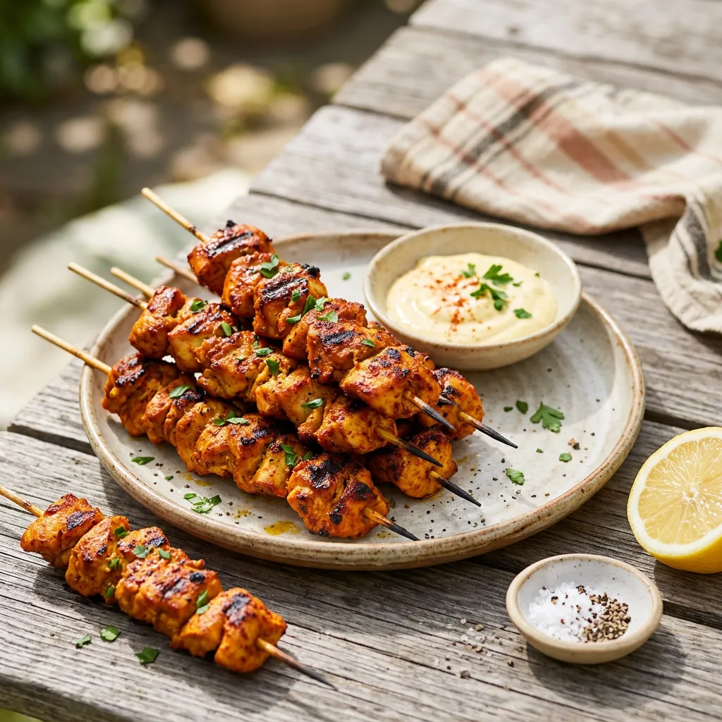 Moroccan Chicken or Turkey Kebabs (Brochettes) Recipe