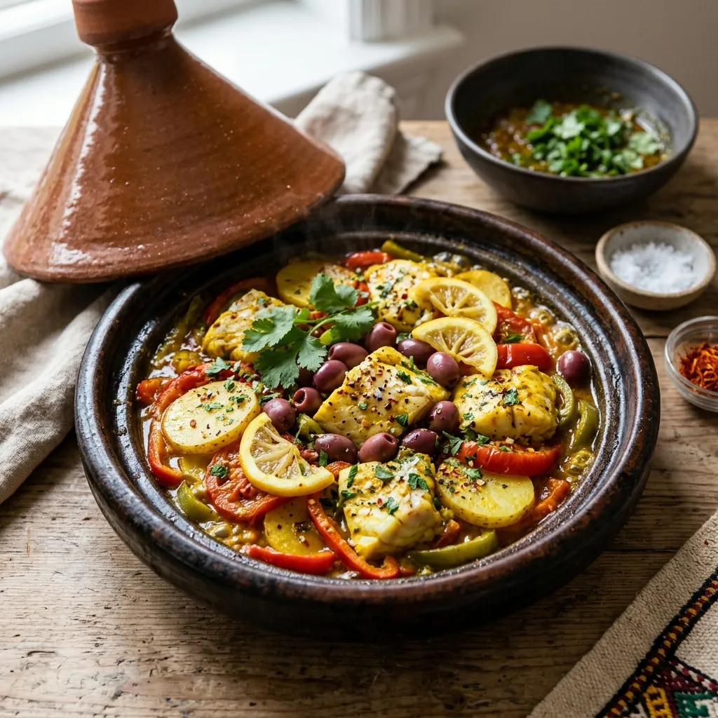 Moroccan Fish Tagine (Mqualli)