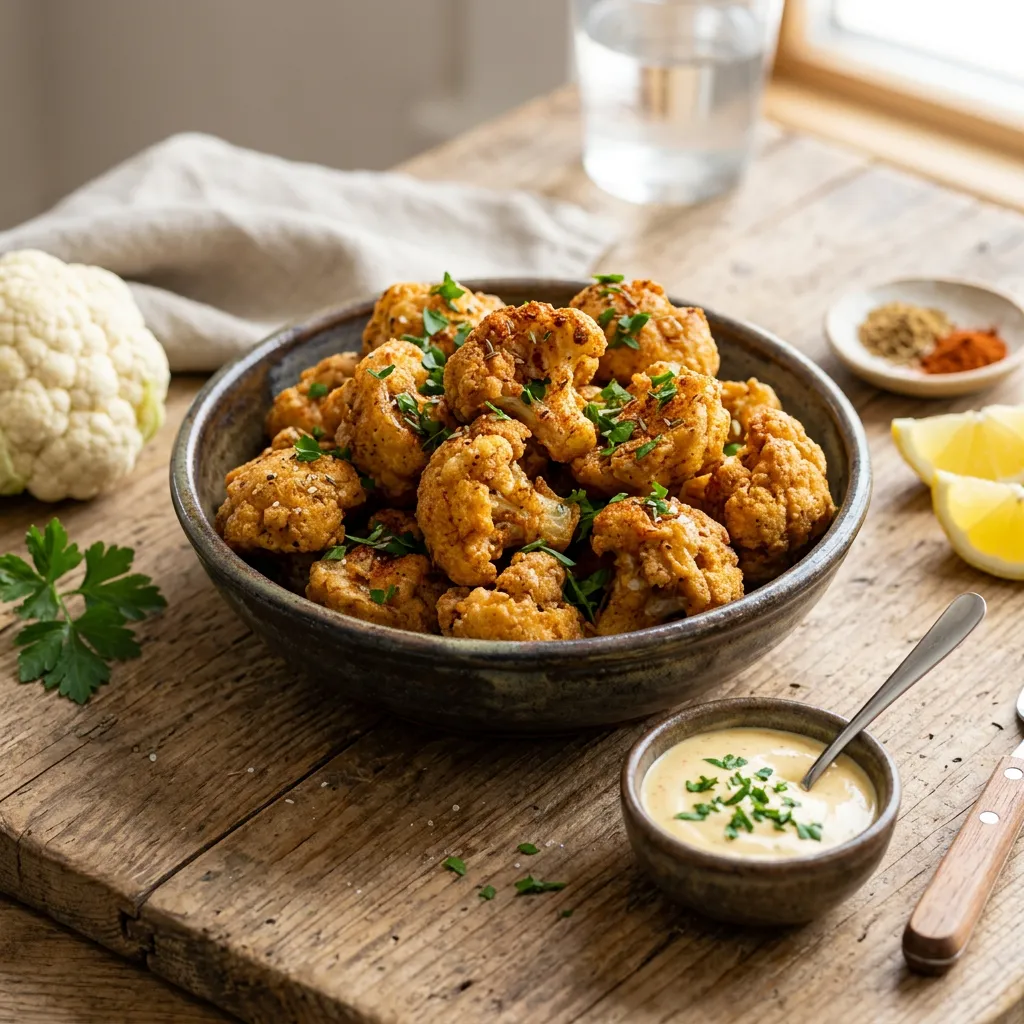 Moroccan Fried Cauliflower