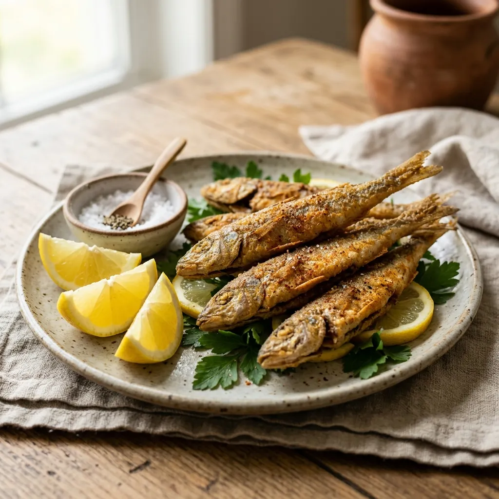 Moroccan Fried Whiting Fish