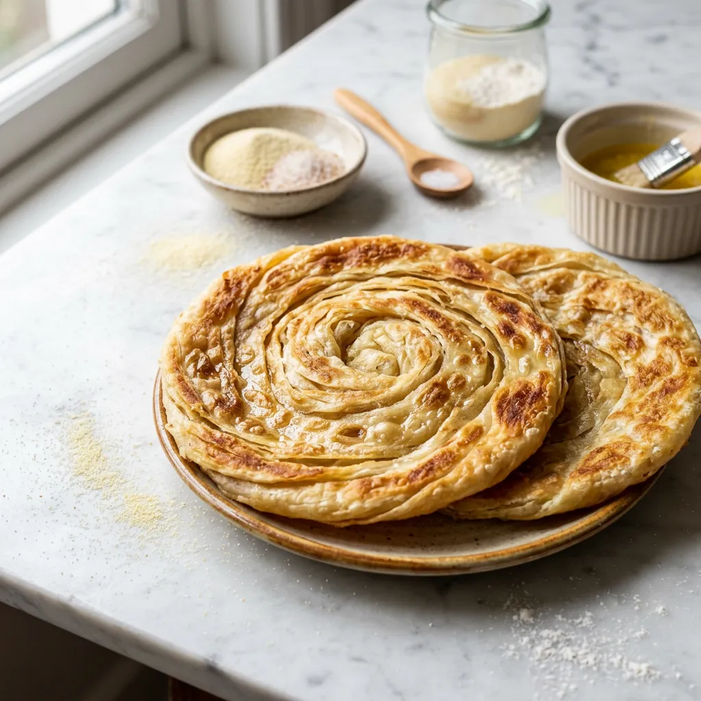 Moroccan Meloui Recipe - Round Moroccan Pancake (Rghaif)