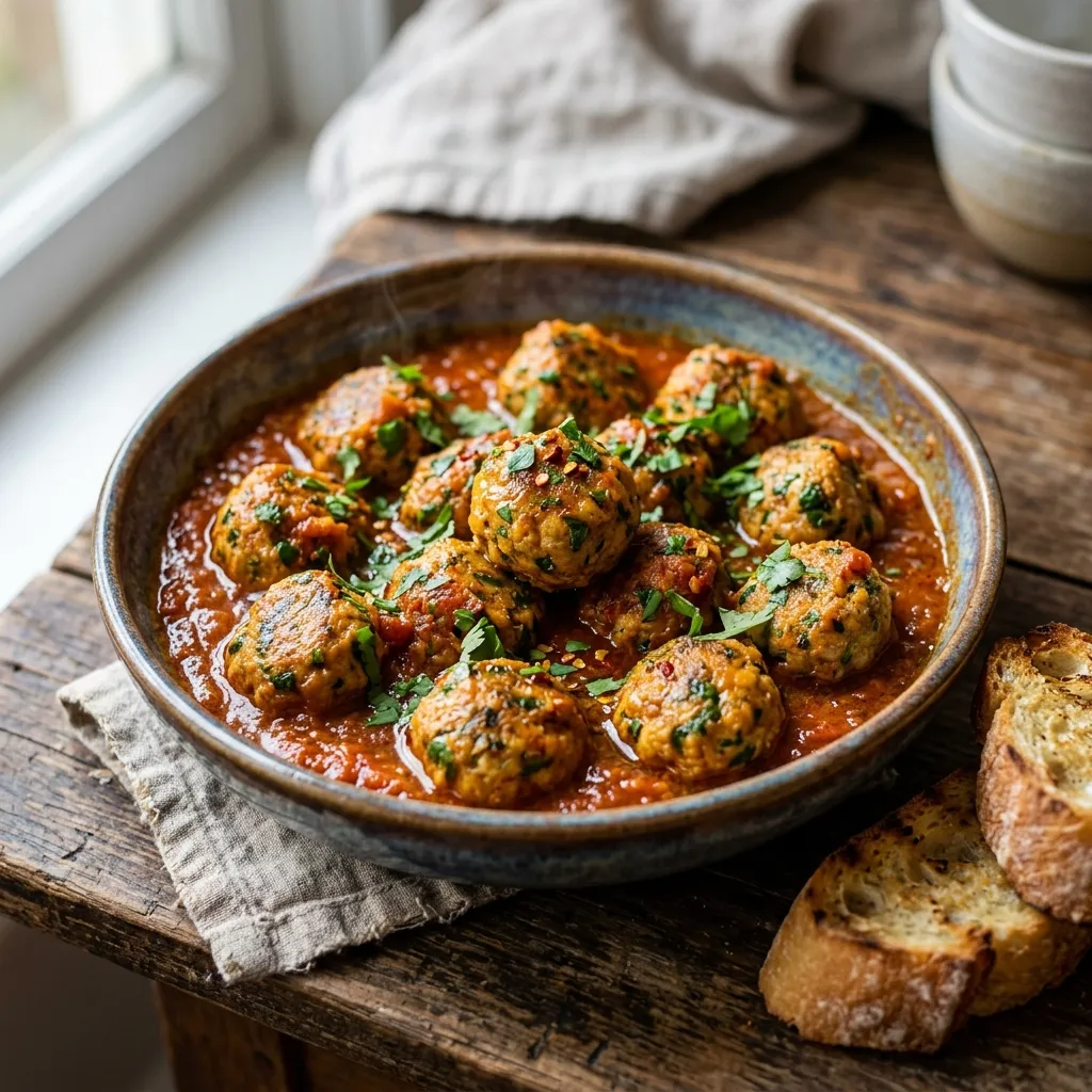 Moroccan Sardine Balls in Spicy Tomato Sauce Recipe