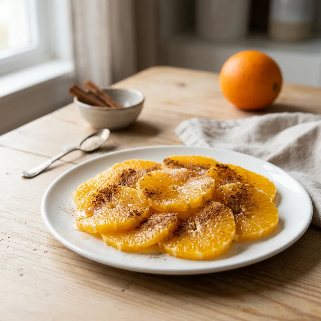 Moroccan Sliced Oranges With Cinnamon