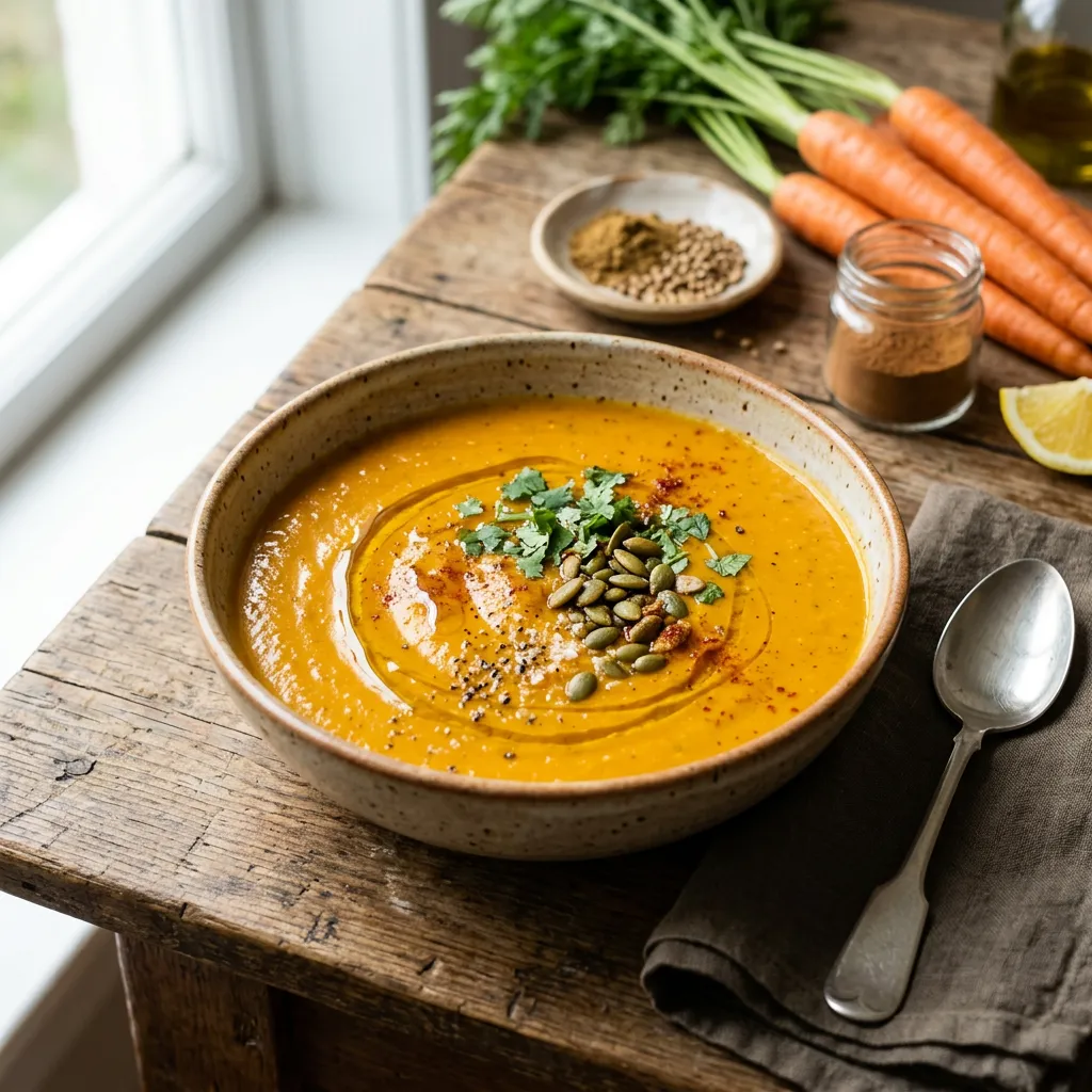Moroccan-Spiced Carrot Soup
