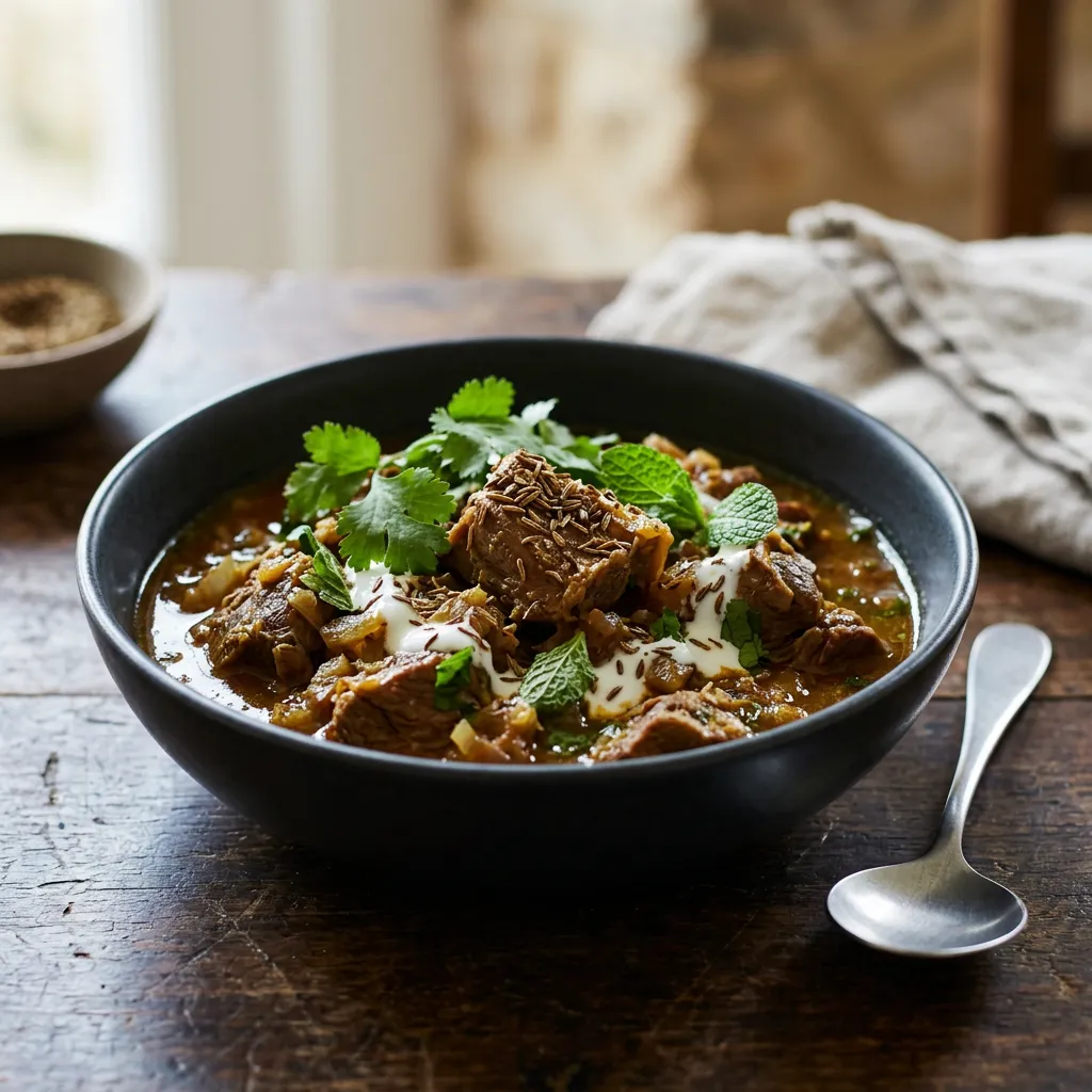 Moroccan Spiced Goat Stew