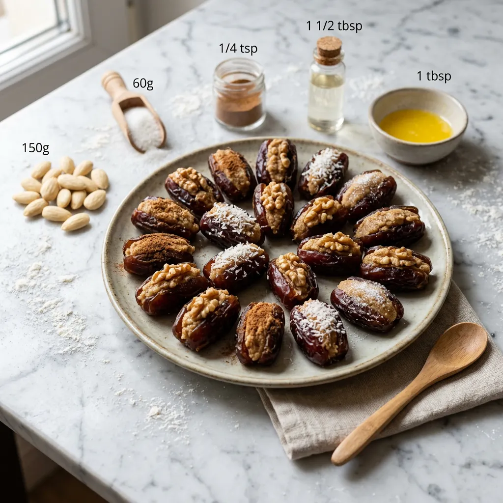 Moroccan Stuffed Dates With Almond Paste Filling Recipe