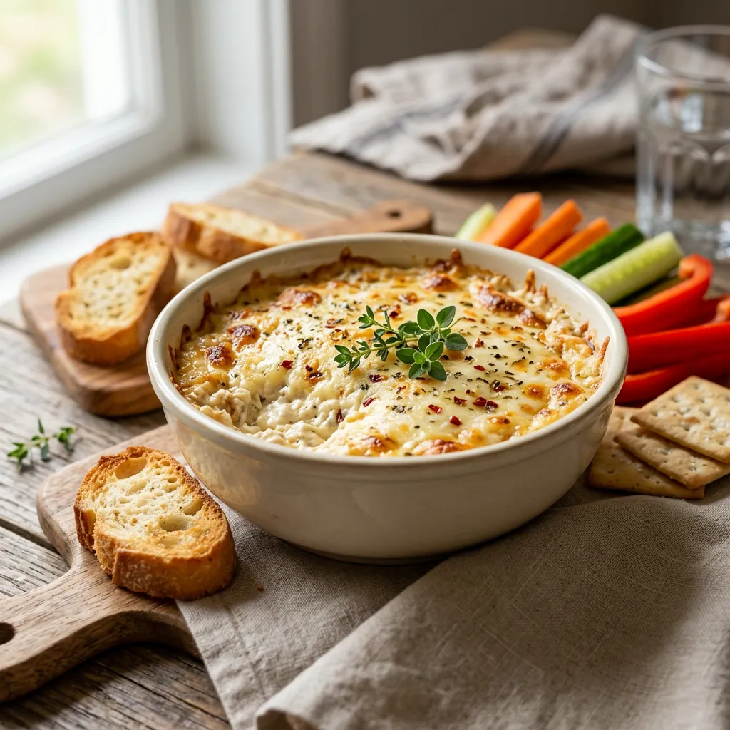 Mozzarella and Parmesan Cheese Dip