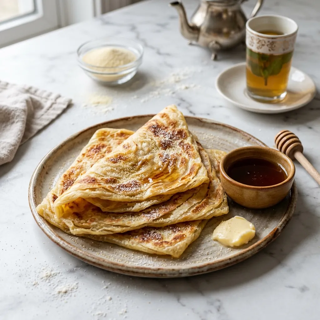 Msemen Dough for Square-Shaped Moroccan Pancakes