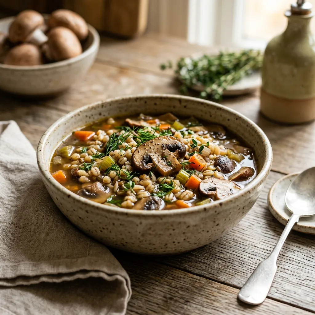 Mushroom Barley Soup