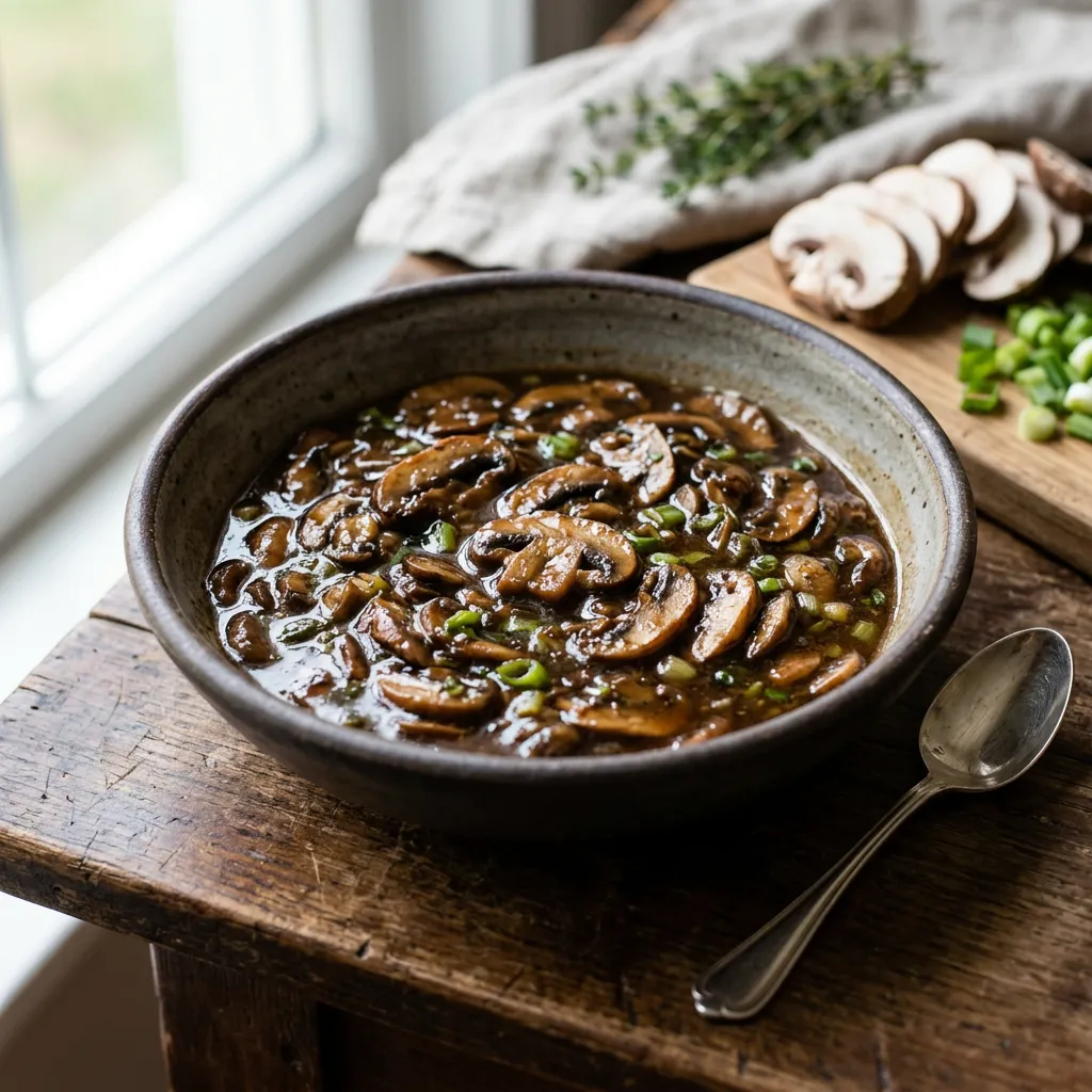 Mushroom Madeira Sauce With Pan Drippings Recipe