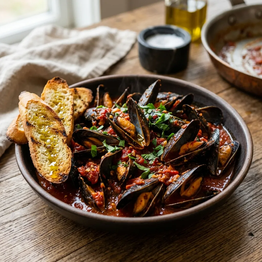 Mussels al Diablo